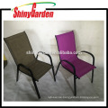 Aluminum fabric Commercial Indoor/Outdoor Restaurant Stack Stackable Chair